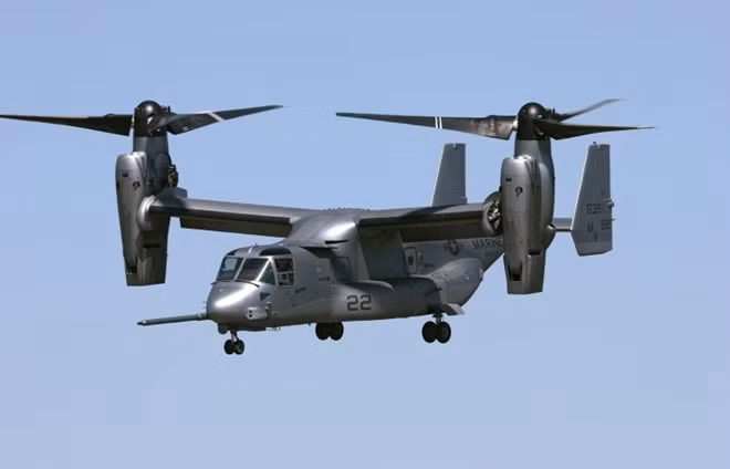 MV-22 là loại trực thăng cánh lật duy nhất đã đi vào hoạt động trên thế giới.