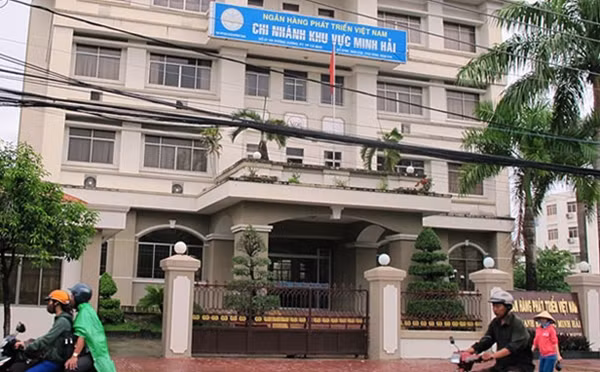 Trụ sở VDB Minh Hải. Ảnh: CTV