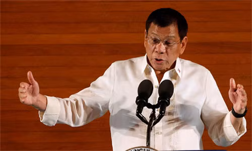 Tổng thống Philippines Rodrigo Duterte. Ảnh: Reuters.