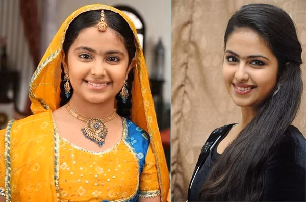 Avika Gor trong vai cô dâu 8 tuổi Anandi – hình ảnh quen thuộc với hàng triệu khán giả Việt Nam (ảnh trái) và lúc trưởng thành.