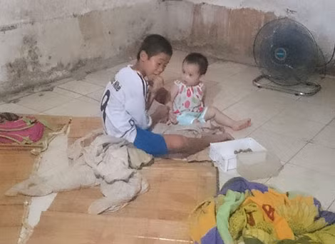 Cảnh nheo nhóc ở nhà chị Đặng Thị Hải.