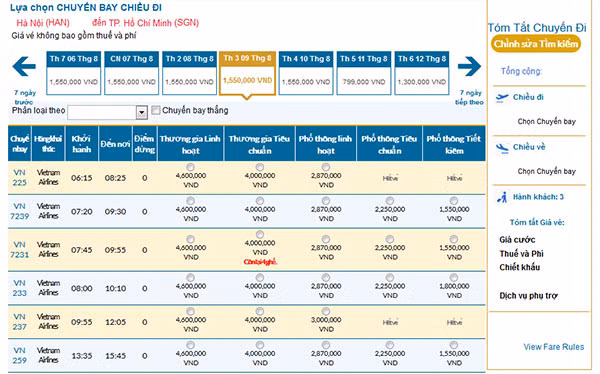 Hệ thống bán vé trực tuyến của Vietnam Airlines đảm bảo an toàn.