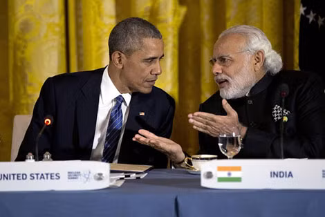 Thủ tướng Ấn Độ Narendra Modi và Tổng thống Mỹ Barack Obama tại Hội nghị an ninh hạt nhân tháng 3/2016. Thủ tướng Ấn Độ Narendra Modi và Tổng thống Mỹ Barack Obama tại Hội nghị an ninh hạt nhân tháng 3/2016.
