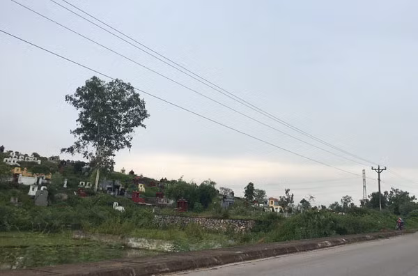 Phần đất dự kiến dành cho Nghĩa trang An Lạc Viên.