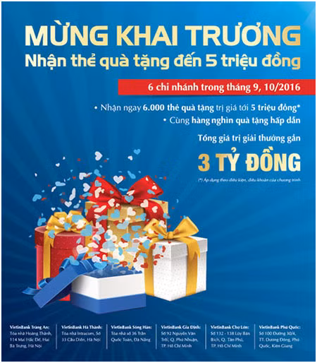 Poster chương trình quà tặng.
