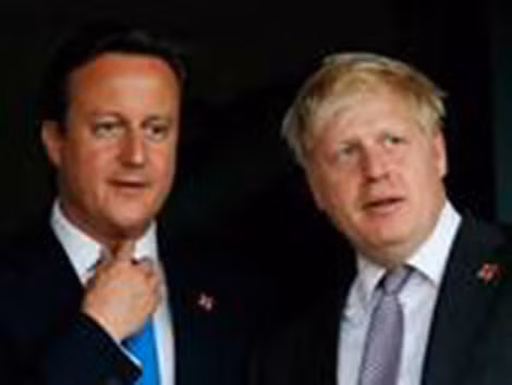 Boris Johnson và David Cameron, năm 2012.