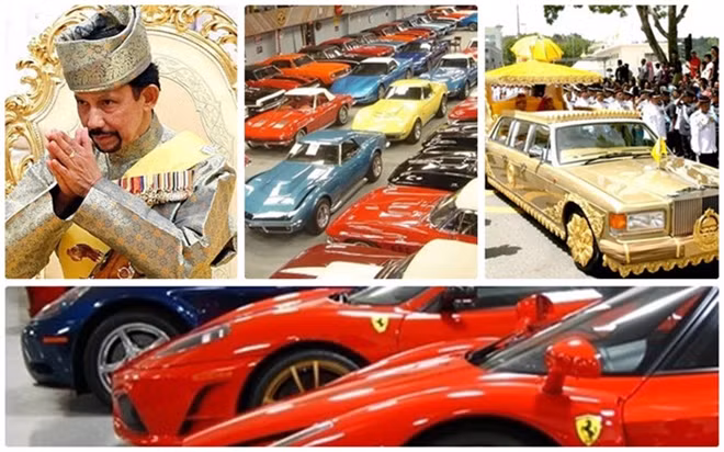 Sở hữu hơn 7.000 siêu xe có giá 5 tỷ đô la, bộ sưu tập xe đua F1giành chức vô địch trong 30 năm qua, Quốc vương Brunei khiến không ít người kinh ngạc về thú chơi xe xa xỉ của mình.