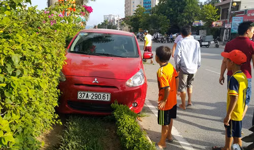 Hiện trường vụ tai nạn.