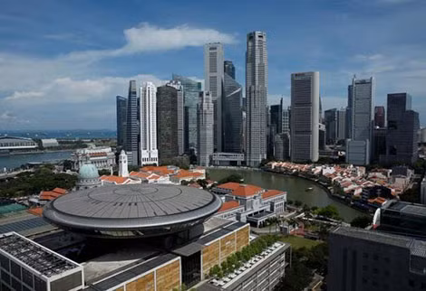 Góc nhìn thành phố Singapore từ nóc tòa nhà chính phủ. Nguồn: Reuters. Góc nhìn thành phố Singapore từ nóc tòa nhà chính phủ. Nguồn: Reuters.