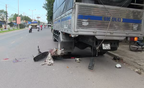 Hiện trường vụ tai nạn.