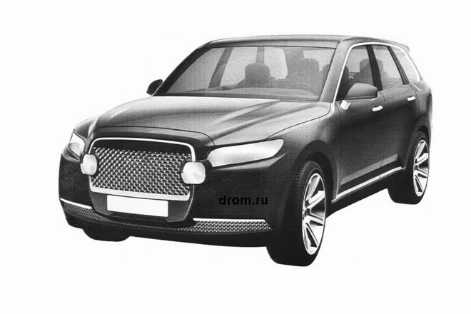 Hình ảnh bằng sáng chế của mẫu SUV.