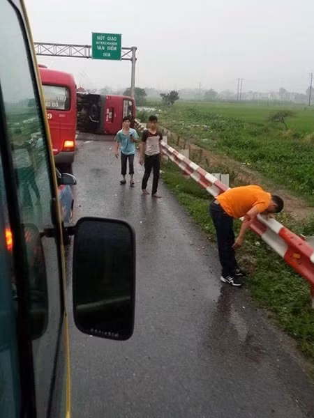Hiện trường vụ tai nạn.