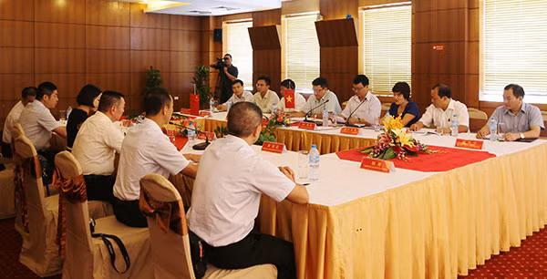 Quang cảnh cuộc hội đàm.