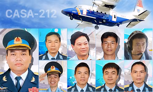 9 phi hành đoàn Casa -212 đã hy sinh.