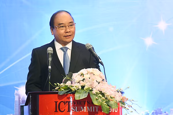 Thủ tướng Nguyễn Xuân Phúc phát biểu chỉ đạo tại diễn đàn. Ảnh: Quang Hiếu.