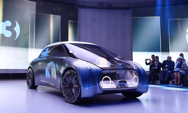 Hình ảnh Mini Vision Next 100 và Rolls-Royce Vision Next 100.