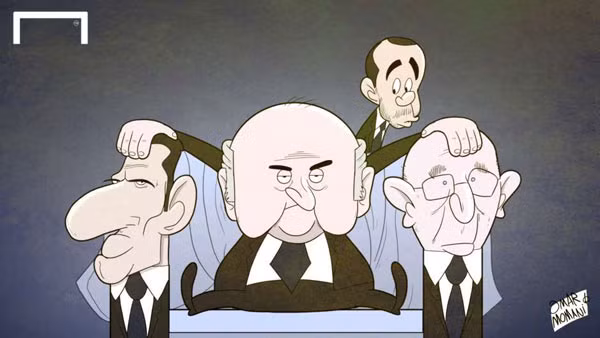 Bầu cử chủ tịch FIFA, Sepp Blatter coi thường 2 đối thủ Luis Figo và Michael van Praag. Hoàng tử Ali thì rụt rè phía sau… Bầu cử chủ tịch FIFA, Sepp Blatter coi thường 2 đối thủ Luis Figo và Michael van Praag. Hoàng tử Ali thì rụt rè phía sau…