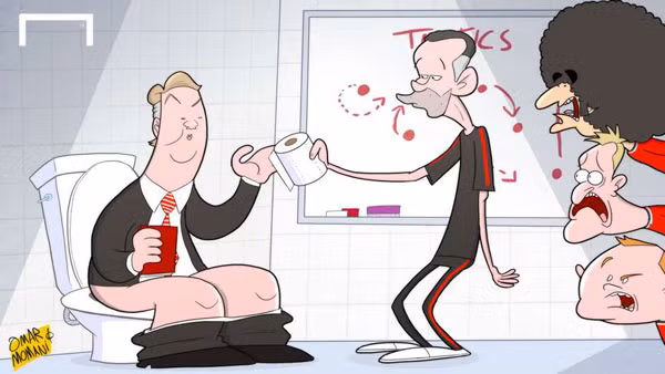 Louis Van Gaal phàn nàn về sự chật chội của phòng thay đồ trong các trận MU làm khách tại giải Ngoại hạng. Vị chiến lược gia người Hà Lan nói đùa rằng đôi lúc ông cần tới cả toilet để có đủ chỗ cho cả đội. Louis Van Gaal phàn nàn về sự chật chội của phòng thay đồ trong các trận MU làm khách tại giải Ngoại hạng. Vị chiến lược gia người Hà Lan nói đùa rằng đôi lúc ông cần tới cả toilet để có đủ chỗ cho cả đội.