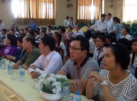 Công ty Võng xếp Duy Lợi, Báo Công an nhân dân tại buổi lễ trao 80 xe đạp cho học sinh nghèo.