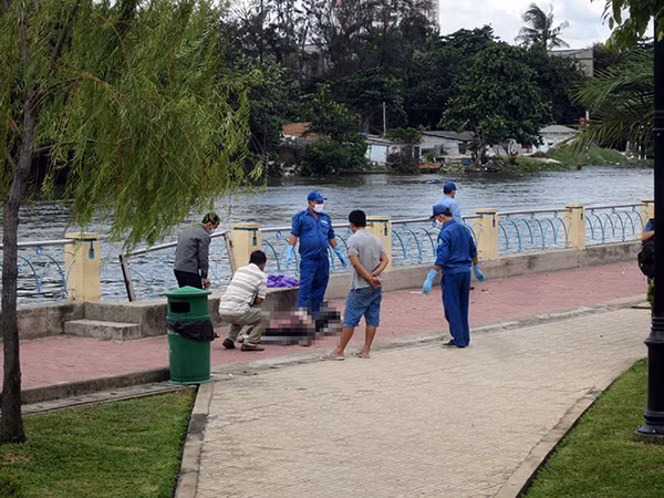 Hiện trường nơi phát hiện thi thể nạn nhân.