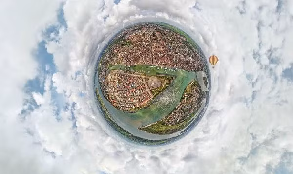 TP Hội An nhìn từ trên cao.
