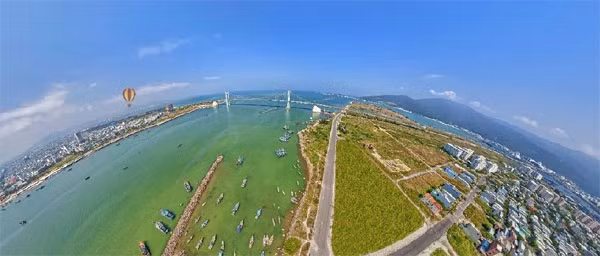 Toàn cảnh cầu Thuận Phước.
