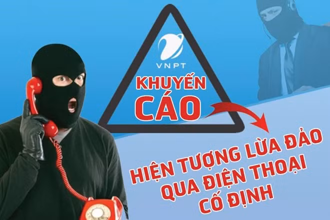Tập đoàn VNPT đã có nhiều khuyến cáo về tình trạng lừa đảo qua số điện thoại cố định (ảnh minh họa)