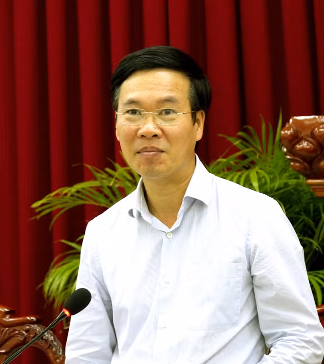 Đồng chí Võ Văn Thưởng, phát biểu chỉ đạo tại buổi làm việc.