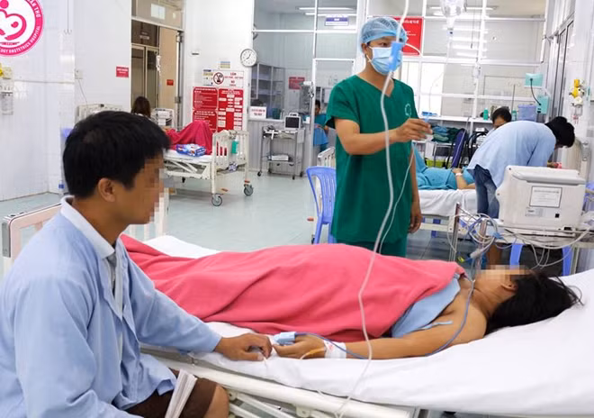 Sản phụ G., đang được chăm sóc tại BVPS Cần Thơ.