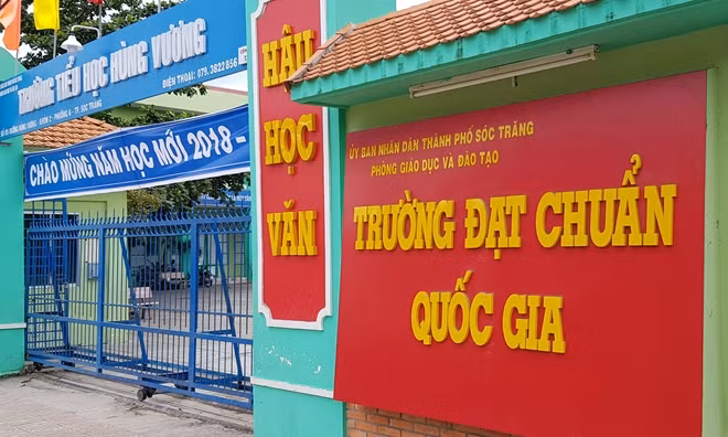 Trường Tiểu học Hùng Vương là trường đạt chuẩn quốc gia nhiều năm.
