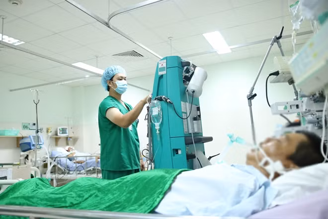 Bệnh nhân T đang được điều trị tại BVĐK Hoàn Mỹ Cửu Long.