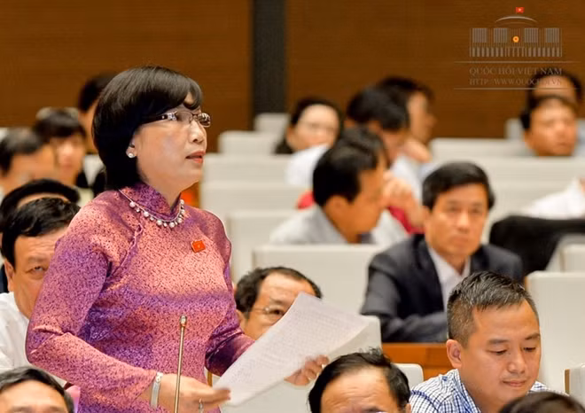 ĐB Mai Thị Ánh Tuyết chất vấn về tăng trưởng tín dụng