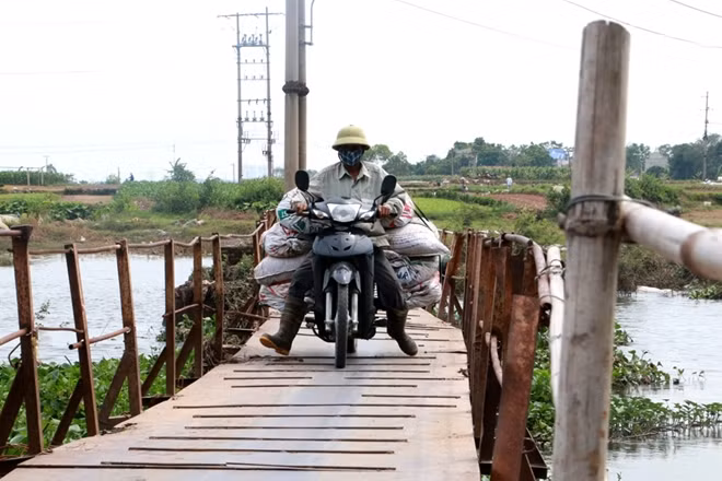 Bà Nguyễn Thị Nga (tổ 18, Đồng Mai) cho biết," Mỗi lần đi qua cầu bà đều rất lo sợ vì chiếc cầu khi đi qua đều rung lắc mạnh. Cứ khi trời mưa lớn là nước ngập lên mặt cầu, trơn lắm nhiều người không dám đi qua vì sợ ngã. Gần đây nhất là buổi sáng ngày 28-7, mưa to khiến mực nước sông lên cao ngập cả cây cầu khiến đoạn đường này không thể đi qua được nhiều người phải đi đường vòng qua cầu Mai Lĩnh”