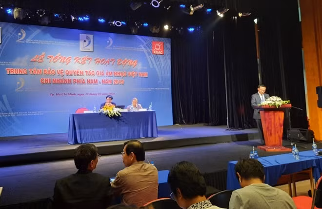 Quang cảnh buổi tổng kết hoạt động năm 2019 của VCPMC.
