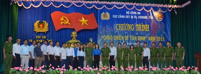 Các đại biểu tại chương trình “Chào chiến sĩ tân binh” năm 2019” khu vực phía Nam.