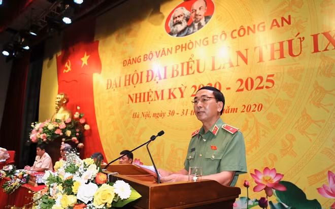 Thứ trưởng Trần Quốc Tỏ phát biểu tại Đại hội.