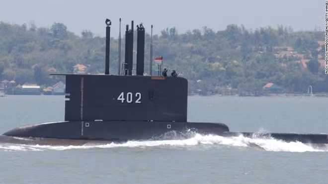 Tàu KRI Nanggala 402 của Indonesia. Ảnh: Getty Images