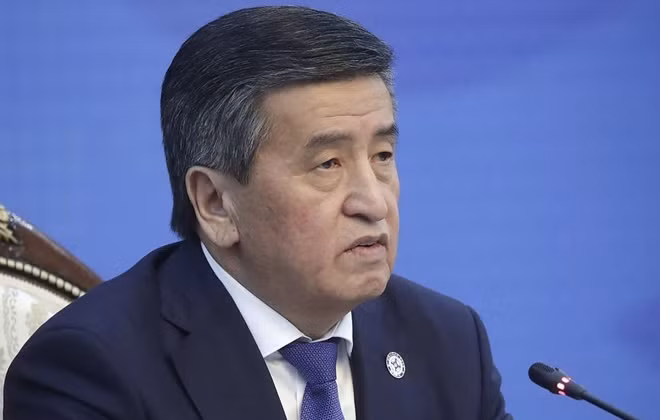 Tổng thống Kyrgyzstan Sooronbay Jeenbekov. Ảnh: TASS