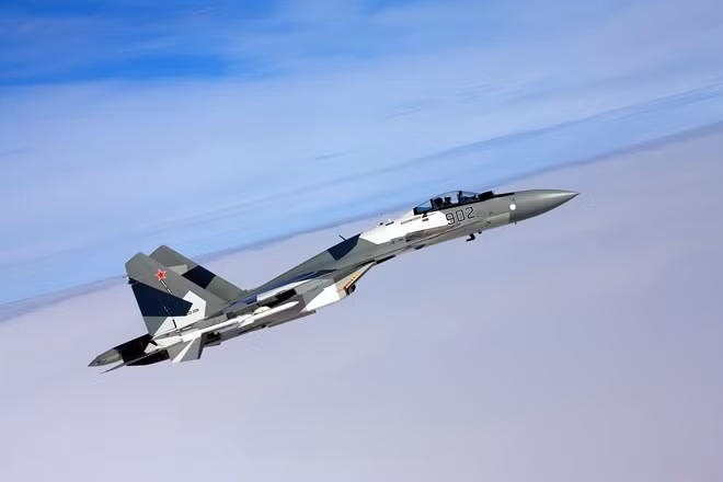 Tiêm kích Su-35 của Nga. Ảnh: ITN