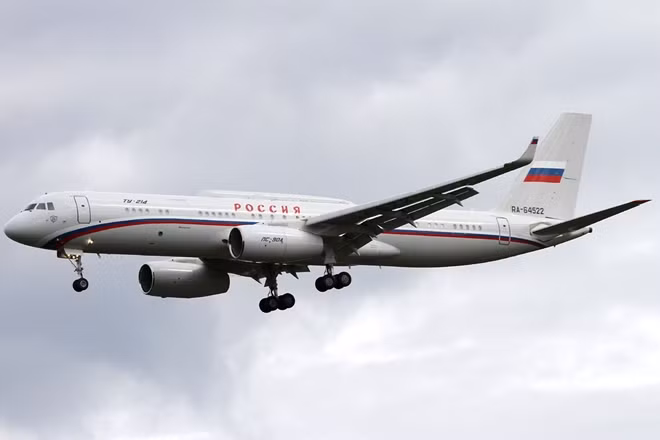 Một máy bay Tu-214 của Nga. Ảnh: ITN