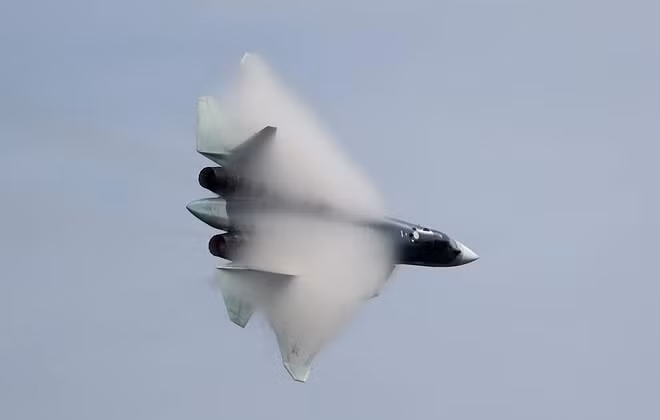 Tiêm kích Su-57 của Nga. Ảnh: TASS