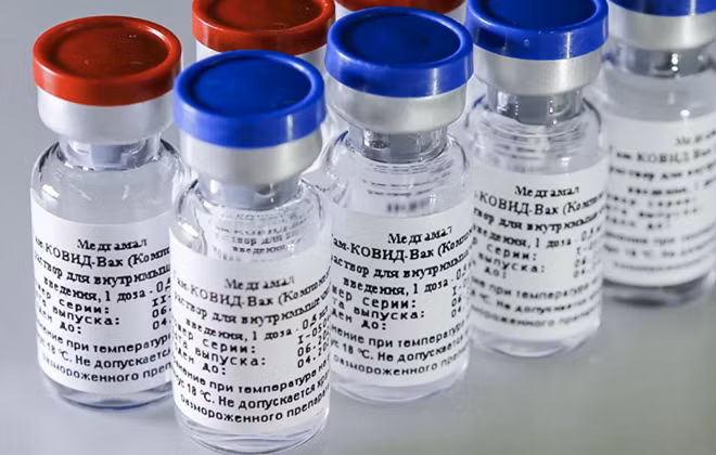 Những liều vaccine COVID-19 đầu tiên của Nga. Ảnh: Viện Gameleya