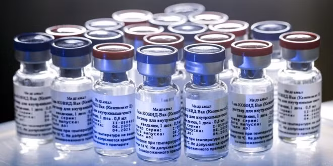 Vaccine COVID-19 của Nga. Ảnh: RDIF
