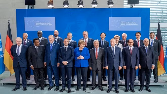 Các nhà lãnh đạo thế giới tụ họp tại Berlin bàn về Libya. Ảnh: Getty Images
