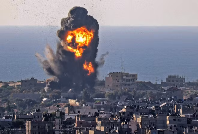 Israel bị tình nghi sử dụng bom hoá học ở Dải Gaza. Ảnh: AP