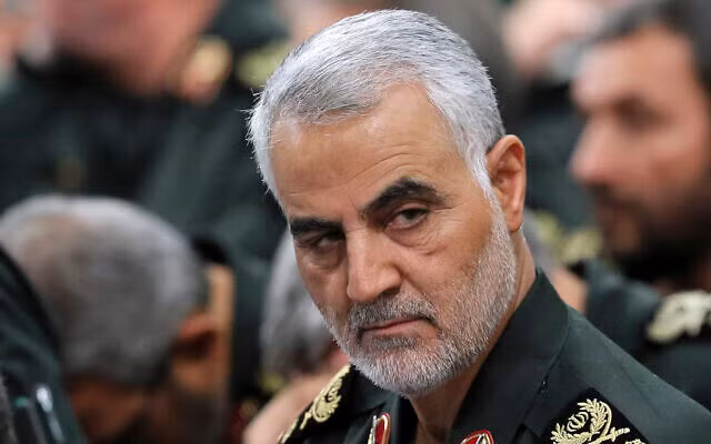 Tướng Qassem Soleimani, tư lệnh đặc nhiệm Quds thuộc Vệ binh Cách mạng Hồi giáo Iran (IRGC). Ảnh: AP