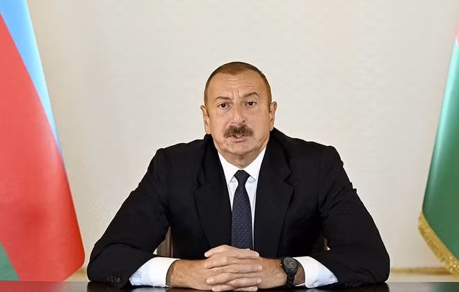 Tổng thống Azerbaijan Ilham Aliyev. Ảnh: TASS