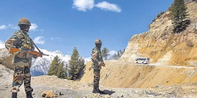 Binh sĩ Ấn Độ ở khu vực Ladakh. Ảnh: ITN