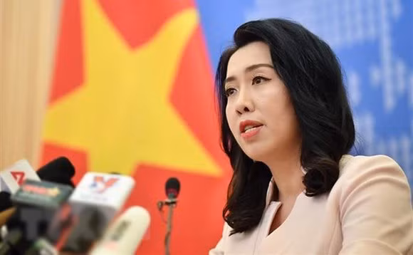 Người phát ngôn Bộ Ngoại giao Lê Thị Thu Hằng.