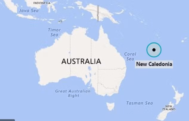 Vị trí của New Caledonia. Ảnh: ITN